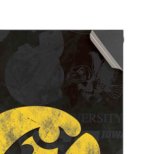 University of Iowa Hawkeyes Distressed Logo XBox Series X Digital Edition Console Skin